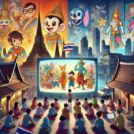 Cartoons-in-Thai-Society-movieded.com-and-their-popularity-and-cultural-changes